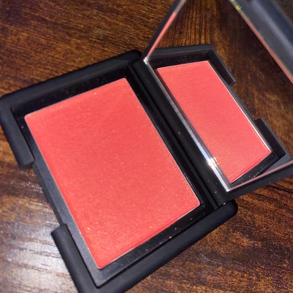 NARS Orgasmn Blush with shimmier highlight glow